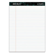 Load image into Gallery viewer, TOPS™ wholesale. TOPS Docket Ruled Perforated Pads, Wide-legal Rule, 8.5 X 11.75, White, 50 Sheets, 6-pack. HSD Wholesale: Janitorial Supplies, Breakroom Supplies, Office Supplies.