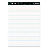 TOPS™ wholesale. TOPS Docket Ruled Perforated Pads, Wide-legal Rule, 8.5 X 11.75, White, 50 Sheets, 6-pack. HSD Wholesale: Janitorial Supplies, Breakroom Supplies, Office Supplies.