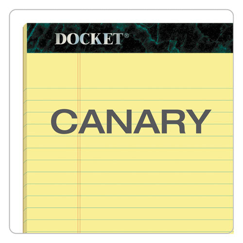 TOPS™ wholesale. TOPS Docket Ruled Perforated Pads, Wide-legal Rule, 8.5 X 14, Canary, 50 Sheets, 12-pack. HSD Wholesale: Janitorial Supplies, Breakroom Supplies, Office Supplies.