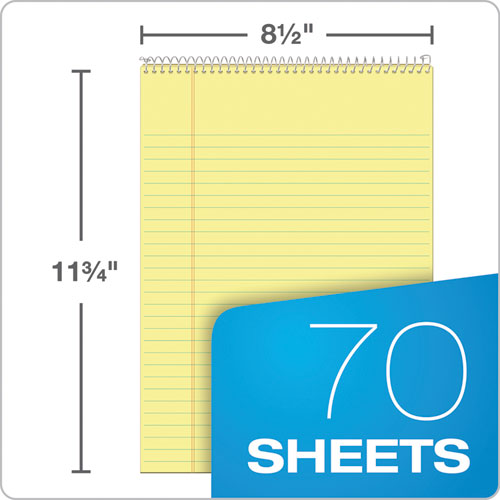 TOPS™ wholesale. TOPS Docket Ruled Wirebound Pad, Wide-legal Rule, Blue Cover, 8.5 X 11.75, 70 Sheets. HSD Wholesale: Janitorial Supplies, Breakroom Supplies, Office Supplies.