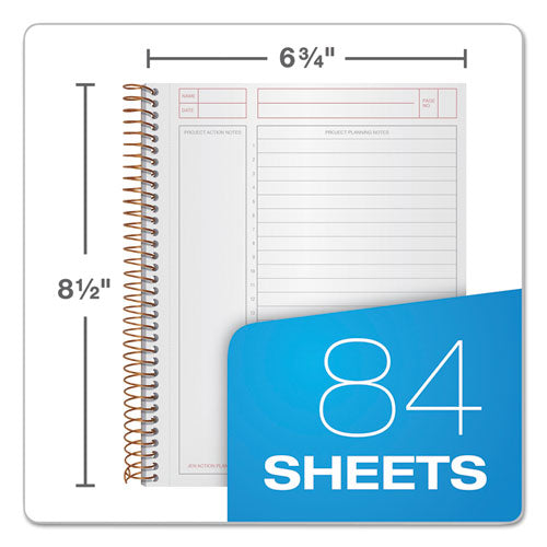 TOPS™ wholesale. TOPS Jen Action Planner, Narrow Rule, Black Cover, 8.5 X 6.75, 84 Sheets. HSD Wholesale: Janitorial Supplies, Breakroom Supplies, Office Supplies.