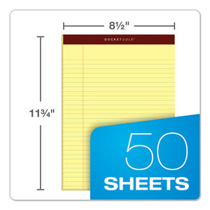 TOPS™ wholesale. TOPS Docket Gold Ruled Perforated Pads, Wide-legal Rule, 8.5 X 11.75, Canary, 50 Sheets, 12-pack. HSD Wholesale: Janitorial Supplies, Breakroom Supplies, Office Supplies.