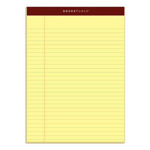 TOPS™ wholesale. TOPS Docket Gold Ruled Perforated Pads, Wide-legal Rule, 8.5 X 11.75, Canary, 50 Sheets, 12-pack. HSD Wholesale: Janitorial Supplies, Breakroom Supplies, Office Supplies.