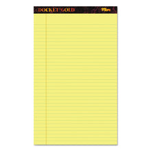 Load image into Gallery viewer, TOPS™ wholesale. TOPS Docket Gold Ruled Perforated Pads, Wide-legal Rule, 8.5 X 14, Canary, 50 Sheets, 12-pack. HSD Wholesale: Janitorial Supplies, Breakroom Supplies, Office Supplies.