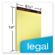 Load image into Gallery viewer, TOPS™ wholesale. TOPS Docket Gold Ruled Perforated Pads, Wide-legal Rule, 8.5 X 14, Canary, 50 Sheets, 12-pack. HSD Wholesale: Janitorial Supplies, Breakroom Supplies, Office Supplies.