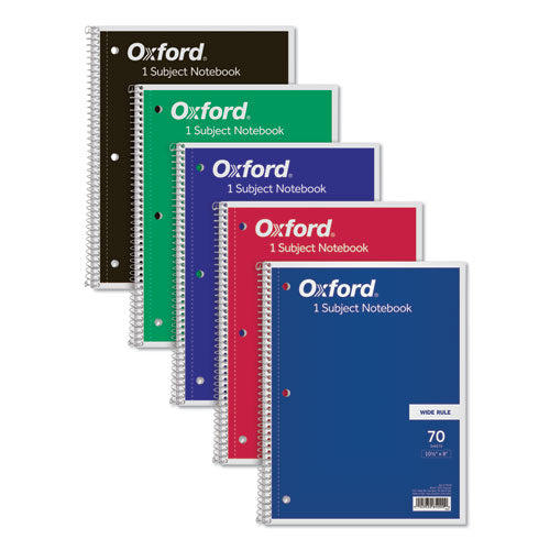 Oxford™ wholesale. Coil-lock Wirebound Notebooks, 1 Subject, Wide-legal Rule, Assorted Color Covers, 10.5 X 8, 70 Sheets. HSD Wholesale: Janitorial Supplies, Breakroom Supplies, Office Supplies.
