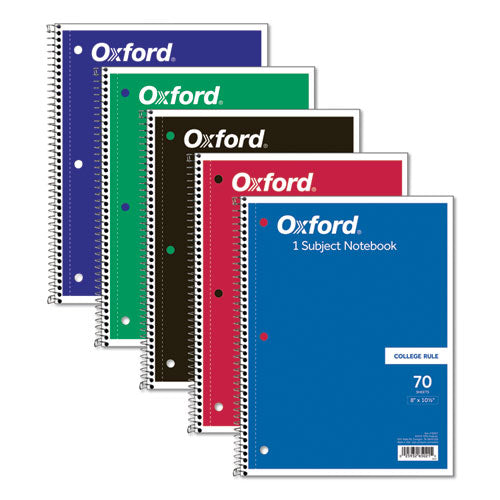 Oxford™ wholesale. Coil-lock Wirebound Notebooks, 1 Subject, Medium-college Rule, Assorted Color Covers, 10.5 X 8, 70 Sheets. HSD Wholesale: Janitorial Supplies, Breakroom Supplies, Office Supplies.
