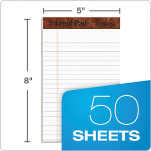 TOPS™ wholesale. TOPS "the Legal Pad" Perforated Pads, Narrow Rule, 5 X 8, White, 50 Sheets, Dozen. HSD Wholesale: Janitorial Supplies, Breakroom Supplies, Office Supplies.