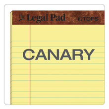 Load image into Gallery viewer, TOPS™ wholesale. TOPS &quot;the Legal Pad&quot; Perforated Pads, Narrow Rule, 5 X 8, Canary, 50 Sheets, Dozen. HSD Wholesale: Janitorial Supplies, Breakroom Supplies, Office Supplies.