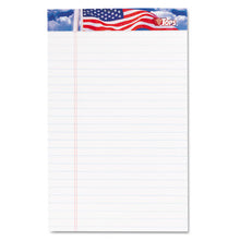 Load image into Gallery viewer, TOPS™ wholesale. TOPS American Pride Writing Pad, Narrow Rule, 5 X 8, White, 50 Sheets, 12-pack. HSD Wholesale: Janitorial Supplies, Breakroom Supplies, Office Supplies.