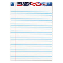 Load image into Gallery viewer, TOPS™ wholesale. TOPS American Pride Writing Pad, Wide-legal Rule, 8.5 X 11.75, White, 50 Sheets, 12-pack. HSD Wholesale: Janitorial Supplies, Breakroom Supplies, Office Supplies.