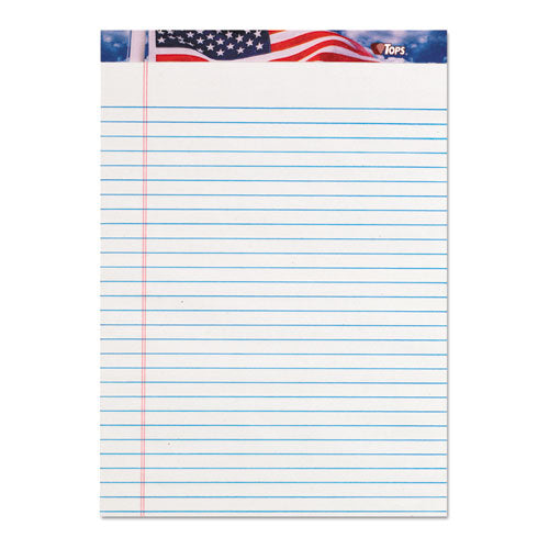 TOPS™ wholesale. TOPS American Pride Writing Pad, Wide-legal Rule, 8.5 X 11.75, White, 50 Sheets, 12-pack. HSD Wholesale: Janitorial Supplies, Breakroom Supplies, Office Supplies.