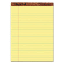 Load image into Gallery viewer, TOPS™ wholesale. TOPS &quot;the Legal Pad&quot; Perforated Pads, Wide-legal Rule, 8.5 X 11, Canary, 50 Sheets, 3-pack. HSD Wholesale: Janitorial Supplies, Breakroom Supplies, Office Supplies.