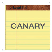 Load image into Gallery viewer, TOPS™ wholesale. TOPS &quot;the Legal Pad&quot; Perforated Pads, Wide-legal Rule, 8.5 X 11, Canary, 50 Sheets, 3-pack. HSD Wholesale: Janitorial Supplies, Breakroom Supplies, Office Supplies.