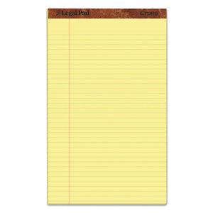 TOPS™ wholesale. TOPS "the Legal Pad" Perforated Pads, Wide-legal Rule, 8.5 X 14, Canary, 50 Sheets, Dozen. HSD Wholesale: Janitorial Supplies, Breakroom Supplies, Office Supplies.