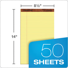 Load image into Gallery viewer, TOPS™ wholesale. TOPS &quot;the Legal Pad&quot; Perforated Pads, Wide-legal Rule, 8.5 X 14, Canary, 50 Sheets, Dozen. HSD Wholesale: Janitorial Supplies, Breakroom Supplies, Office Supplies.