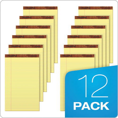 TOPS™ wholesale. TOPS "the Legal Pad" Perforated Pads, Wide-legal Rule, 8.5 X 14, Canary, 50 Sheets, Dozen. HSD Wholesale: Janitorial Supplies, Breakroom Supplies, Office Supplies.