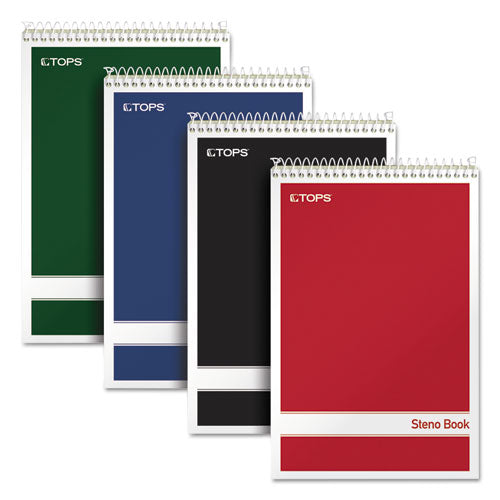 TOPS™ wholesale. TOPS Steno Book, Gregg Rule, Assorted Covers, 6 X 9, 80 Green Tint Sheets, 4-pack. HSD Wholesale: Janitorial Supplies, Breakroom Supplies, Office Supplies.