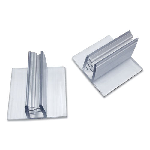 The Pencil Grip™ wholesale. Personal Space Desk Divider Feet, 1 X 1 X 0.63, Clear, 48-pack. HSD Wholesale: Janitorial Supplies, Breakroom Supplies, Office Supplies.