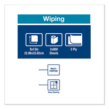 Load image into Gallery viewer, Tork® wholesale. TORK Paper Wiper, Centerfeed, 2-ply, 9 X 13, White, 800-roll, 2 Rolls-carton. HSD Wholesale: Janitorial Supplies, Breakroom Supplies, Office Supplies.