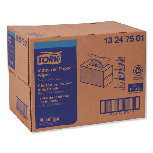 Tork® wholesale. Industrial Paper Wiper, 4-ply, 12.8 X 16.5, Blue, 180-carton. HSD Wholesale: Janitorial Supplies, Breakroom Supplies, Office Supplies.