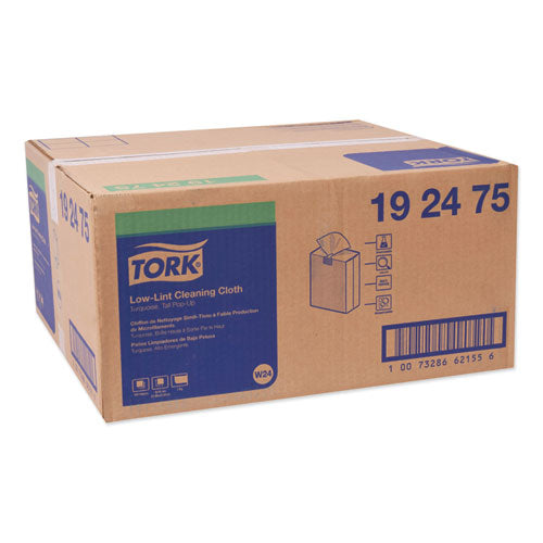 Tork® wholesale. Low-lint Cleaning Cloth, 9 X 16.5, Turquois, 100-box, 8 Boxes-carton. HSD Wholesale: Janitorial Supplies, Breakroom Supplies, Office Supplies.