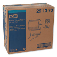 Load image into Gallery viewer, Tork® wholesale. TORK Basic Paper Wiper Roll Towel, 7.68&quot; X 1150 Ft, White, 4 Rolls-carton. HSD Wholesale: Janitorial Supplies, Breakroom Supplies, Office Supplies.