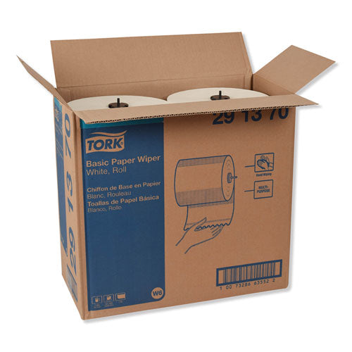 Tork® wholesale. TORK Basic Paper Wiper Roll Towel, 7.68" X 1150 Ft, White, 4 Rolls-carton. HSD Wholesale: Janitorial Supplies, Breakroom Supplies, Office Supplies.