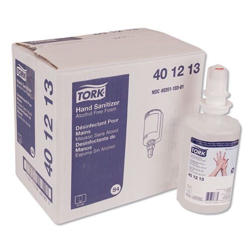 Tork® wholesale. TORK Premium Alcohol-free Foam Sanitizer, 1 L Bottle, 6-carton. HSD Wholesale: Janitorial Supplies, Breakroom Supplies, Office Supplies.
