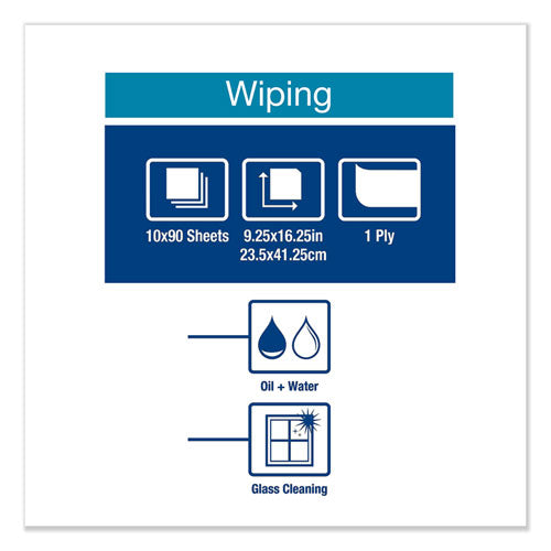 Tork® wholesale. Heavy-duty Paper Wiper, 9.25 X 16.25, White, 90 Wipes-box, 10 Boxes-carton. HSD Wholesale: Janitorial Supplies, Breakroom Supplies, Office Supplies.