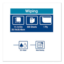 Load image into Gallery viewer, Tork® wholesale. Heavy-duty Paper Wiper, 11.1&quot; X 800 Ft, Blue. HSD Wholesale: Janitorial Supplies, Breakroom Supplies, Office Supplies.