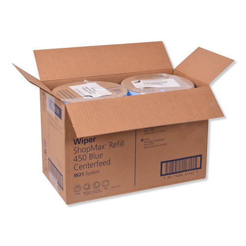 Tork® wholesale. TORK Advanced Shopmax Wiper 450, Centerfeed Refill, 9.9x13.1, Blue, 200-roll, 2 Rolls-carton. HSD Wholesale: Janitorial Supplies, Breakroom Supplies, Office Supplies.