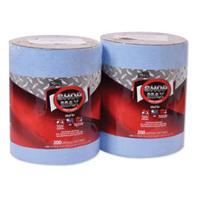 Load image into Gallery viewer, Tork® wholesale. TORK Advanced Shopmax Wiper 450, Centerfeed Refill, 9.9x13.1, Blue, 200-roll, 2 Rolls-carton. HSD Wholesale: Janitorial Supplies, Breakroom Supplies, Office Supplies.