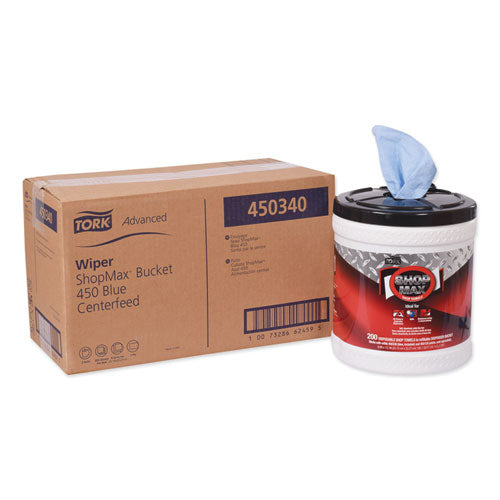 Tork® wholesale. TORK Advanced Shopmax Wiper 450, 8.5 X 10, Blue, 200-bucket, 2 Buckets-carton. HSD Wholesale: Janitorial Supplies, Breakroom Supplies, Office Supplies.