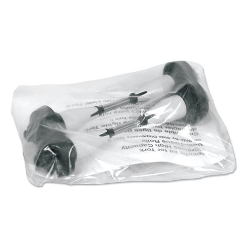 Tork® wholesale. Coreless High Capacity Spindle Kit, Plastic, 3.66" Roll Size, Type C, Gray. HSD Wholesale: Janitorial Supplies, Breakroom Supplies, Office Supplies.