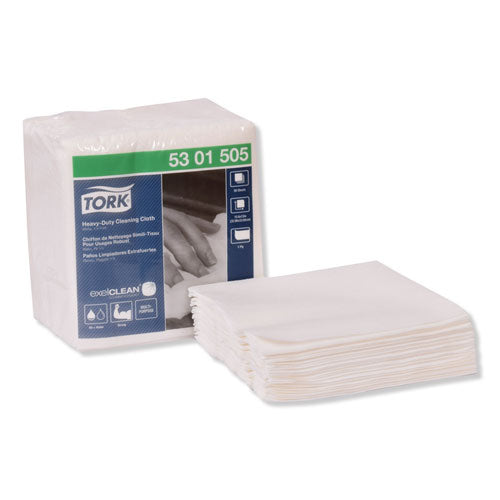 Tork® wholesale. Heavy-duty Cleaning Cloth, 12.6 X 13, White, 50-pack, 6 Packs-carton. HSD Wholesale: Janitorial Supplies, Breakroom Supplies, Office Supplies.