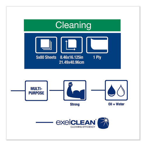 Tork® wholesale. Heavy-duty Cleaning Cloth, 8.46 X 16.13, White, 80-box, 5 Boxes-carton. HSD Wholesale: Janitorial Supplies, Breakroom Supplies, Office Supplies.