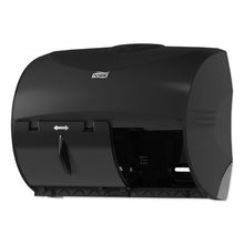 Load image into Gallery viewer, Tork® wholesale. TORK Twin Bath Tissue Roll Dispenser For Opticore, 11.06 X 7.18 X 8.81, Black. HSD Wholesale: Janitorial Supplies, Breakroom Supplies, Office Supplies.