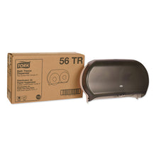 Load image into Gallery viewer, Tork® wholesale. TORK Twin Jumbo Roll Bath Tissue Dispenser, 19.29 X 5.51 X 11.83, Smoke-gray. HSD Wholesale: Janitorial Supplies, Breakroom Supplies, Office Supplies.