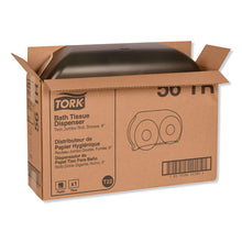 Load image into Gallery viewer, Tork® wholesale. TORK Twin Jumbo Roll Bath Tissue Dispenser, 19.29 X 5.51 X 11.83, Smoke-gray. HSD Wholesale: Janitorial Supplies, Breakroom Supplies, Office Supplies.