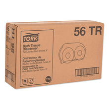 Load image into Gallery viewer, Tork® wholesale. TORK Twin Jumbo Roll Bath Tissue Dispenser, 19.29 X 5.51 X 11.83, Smoke-gray. HSD Wholesale: Janitorial Supplies, Breakroom Supplies, Office Supplies.