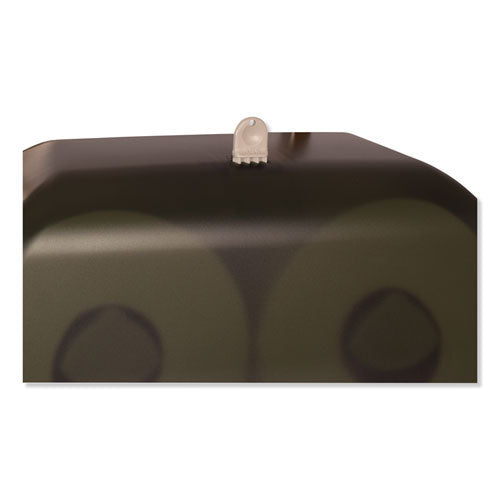 Tork® wholesale. TORK Twin Jumbo Roll Bath Tissue Dispenser, 19.29 X 5.51 X 11.83, Smoke-gray. HSD Wholesale: Janitorial Supplies, Breakroom Supplies, Office Supplies.