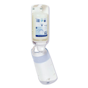 Tork® wholesale. Elevation Liquid Skincare Dispenser, 1 L Bottle; 33 Oz Bottle, 4.4 X 4.5 X 11.5, White. HSD Wholesale: Janitorial Supplies, Breakroom Supplies, Office Supplies.