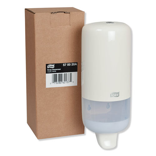 Tork® wholesale. Elevation Liquid Skincare Dispenser, 1 L Bottle; 33 Oz Bottle, 4.4 X 4.5 X 11.5, White. HSD Wholesale: Janitorial Supplies, Breakroom Supplies, Office Supplies.