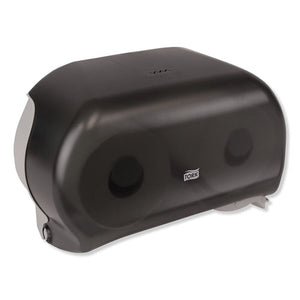 Tork® wholesale. TORK Twin Standard Roll Bath Tissue Dispenser,12.75 X 5.57 X 8.25, Smoke. HSD Wholesale: Janitorial Supplies, Breakroom Supplies, Office Supplies.