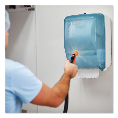 Tork® wholesale. TORK Washstation Dispenser, 12.56 X 10.57 X 18.09, Aqua-white. HSD Wholesale: Janitorial Supplies, Breakroom Supplies, Office Supplies.