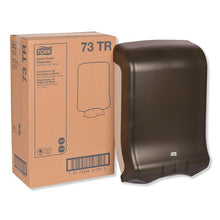 Load image into Gallery viewer, Tork® wholesale. Folded Towel Dispenser, 11.75 X 6.25 X 18, Smoke. HSD Wholesale: Janitorial Supplies, Breakroom Supplies, Office Supplies.