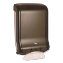 Load image into Gallery viewer, Tork® wholesale. Folded Towel Dispenser, 11.75 X 6.25 X 18, Smoke. HSD Wholesale: Janitorial Supplies, Breakroom Supplies, Office Supplies.