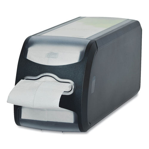 Tork® wholesale. TORK Xpressnap Fit® Napkin Dispenser, Countertop, 4.8 X 12.8 X 5.6, Black. HSD Wholesale: Janitorial Supplies, Breakroom Supplies, Office Supplies.