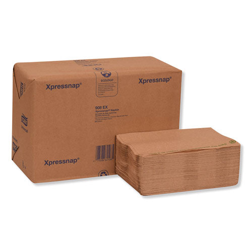 Xpressnap Interfold Dispenser Napkins, 1-ply, 13 X 8.5, Natural, 500-pack, 12 Packs-carton